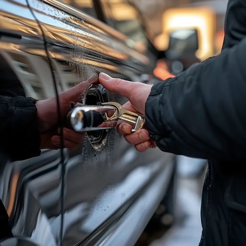 Autoöffnung Süchteln - Ein erfahrener Schlosser öffnet das Auto-Schloss